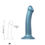 Thumbnail: StrapOnMe Mono Density Dildo Metallic Duck Blue Size M Shine
