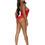 Thumbnail: Embroidered Mesh Teddy with Lace-Up Back (Large)
