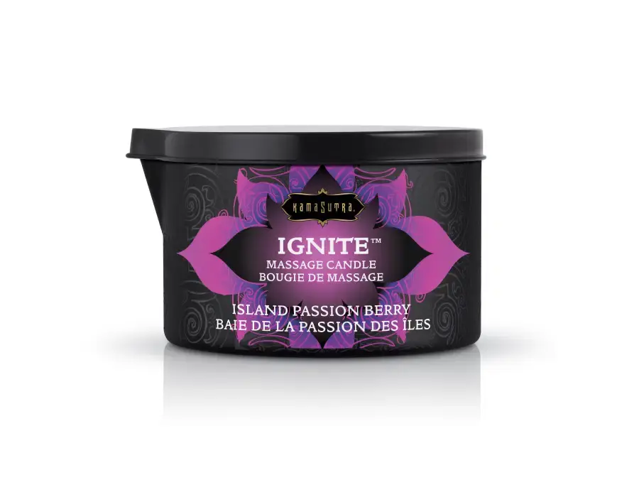 Thumbnail: KamaSutra - Ignite Massage Candle Island Passion Berry 6oz/170g