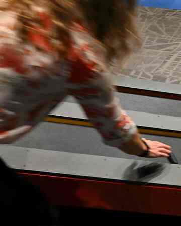 Participant activating vibrator race at Dark Matters event in Edmonton