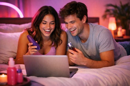 young adults experimenting with sex toys
