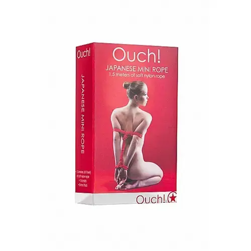 Shots - Ouch! - Japanese Mini Rope - 1,5m - Red