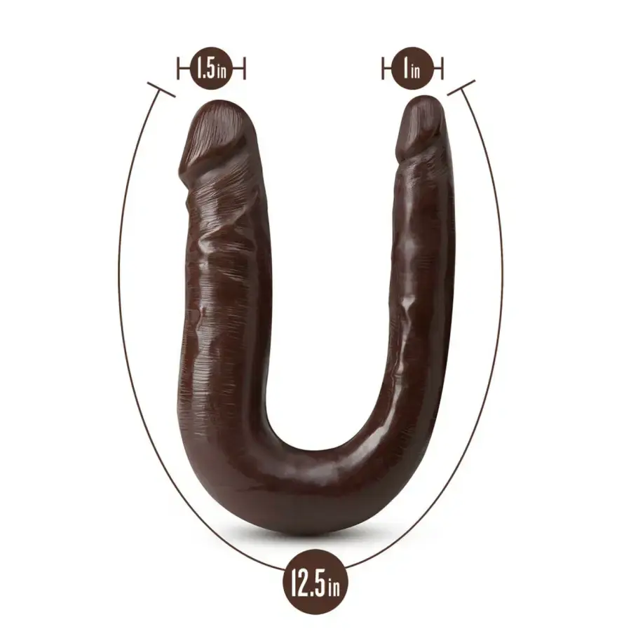 Thumbnail: Blush - Dr. Skin - Mini Double Dong - Chocolate