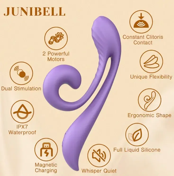 Junibell Rabbit Vibrator Taro Purple