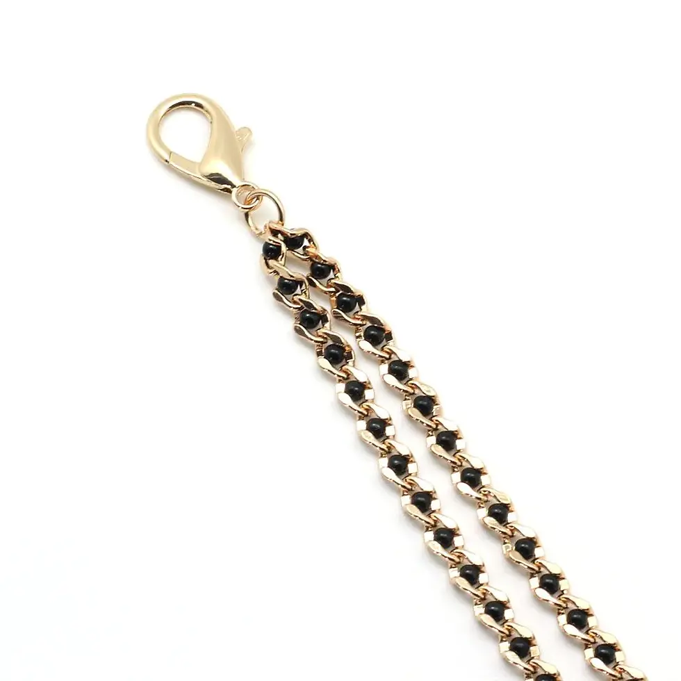 nipple clamps in with gold chain clasp