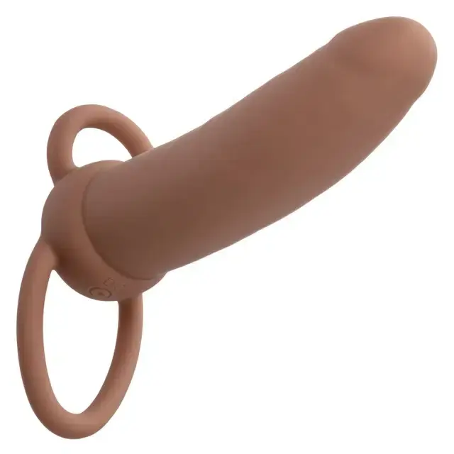 Thumbnail: Performance Maxx Rechargeable Thick Dual Penetrator - Brown