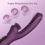 Thumbnail: Elatia Finger & Brush Rabbit Vibrator Purple