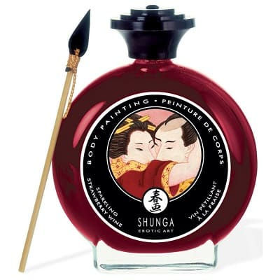 Shunga Body Paint, Strawberry and Champagne