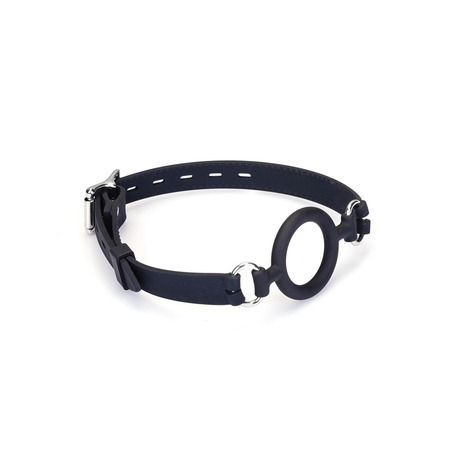 Liebe Seele Silicone O-Ring Gag with Locking Buckle - Black