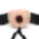 Blush - Dr. Skin 7" Hollow Strap On - Vanilla showing penis opening
