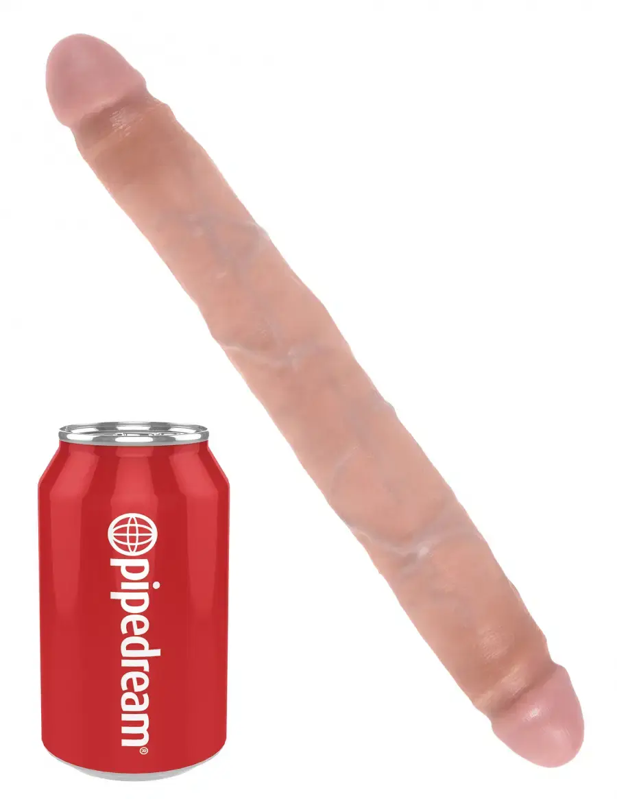 Thumbnail: King Cock 12" Slim Double Dildo Light