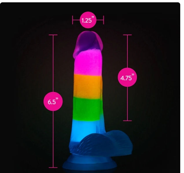 Thumbnail: Blush - Neo Elite-Glow in the Dark-Rainbow Rave 6.5" - Multicolored