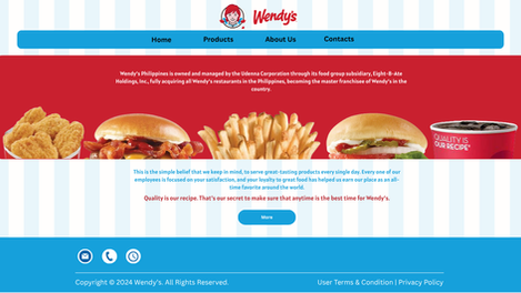 Wendy's UI.