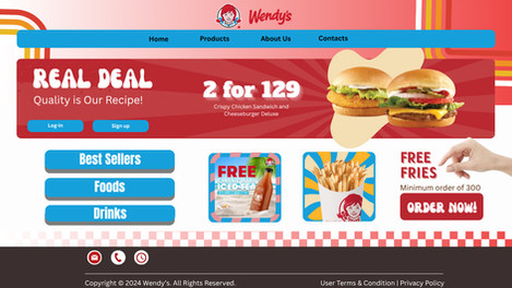 Wendy's UI.