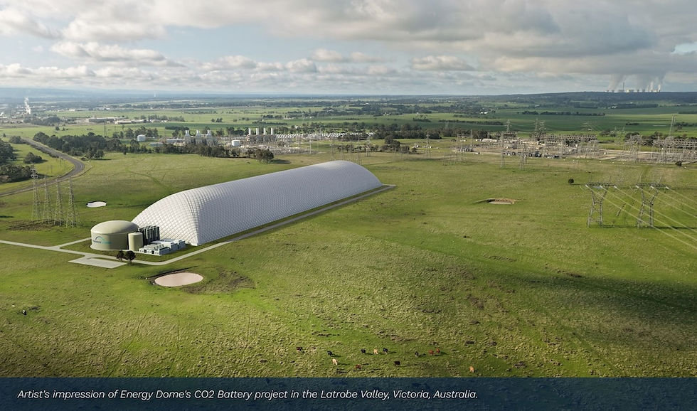 Energy Dome targets Australia’s first commercial CO2 battery