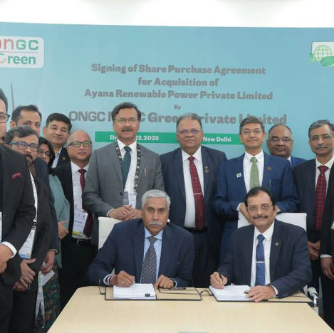 ONGPL Signs Agreement for 100% Acquisition of Ayana Renewable Power
