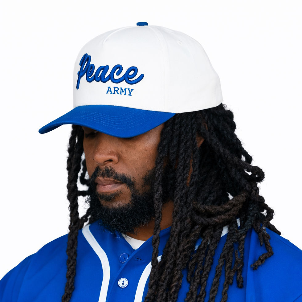 Thumbnail: Peace Army Curved Snap back