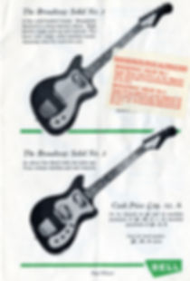 Broadway guitars from Bell Music catalogue