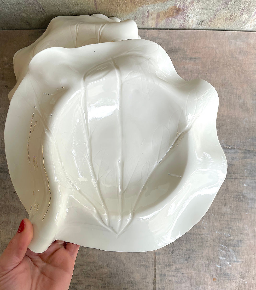 Assiette Drapée en porcelaine