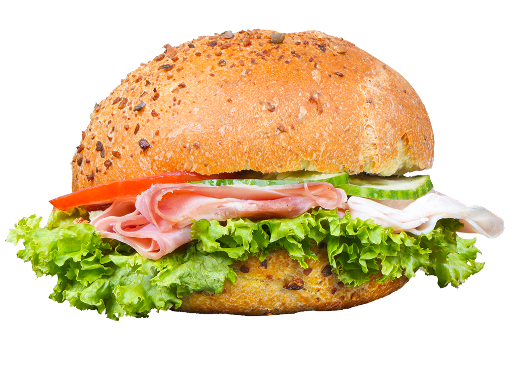 Belegte Weckerl mit Schinken