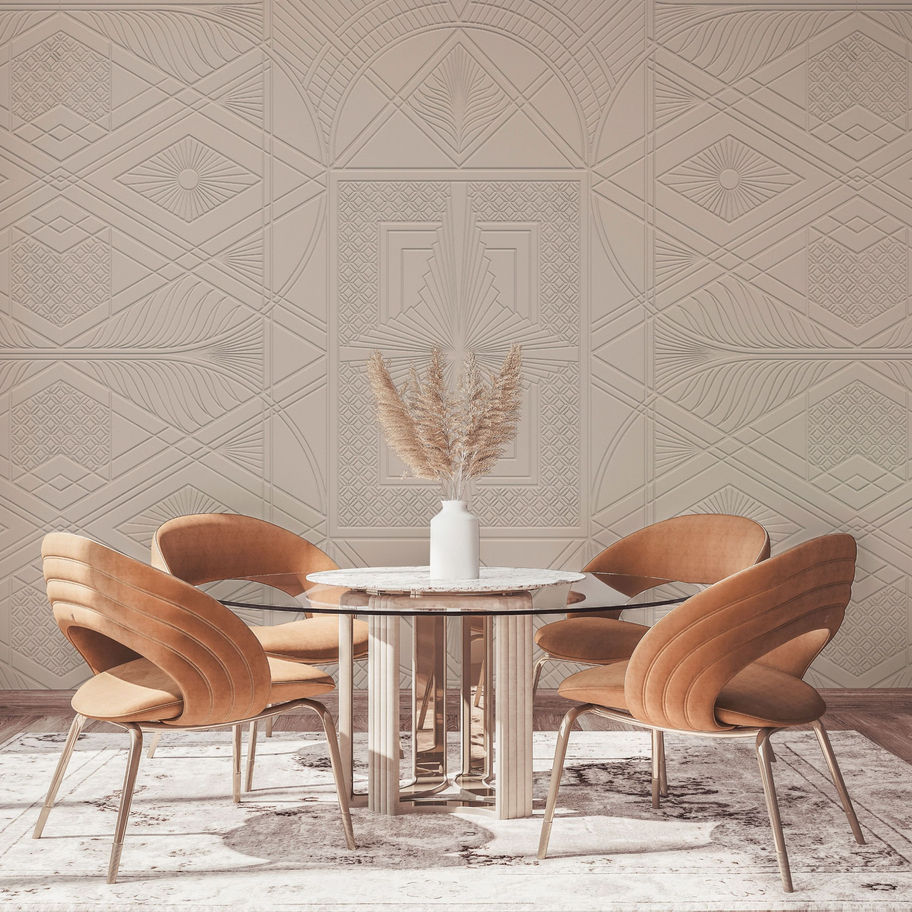 DP-0195 - Paintable wall décor with surface structure