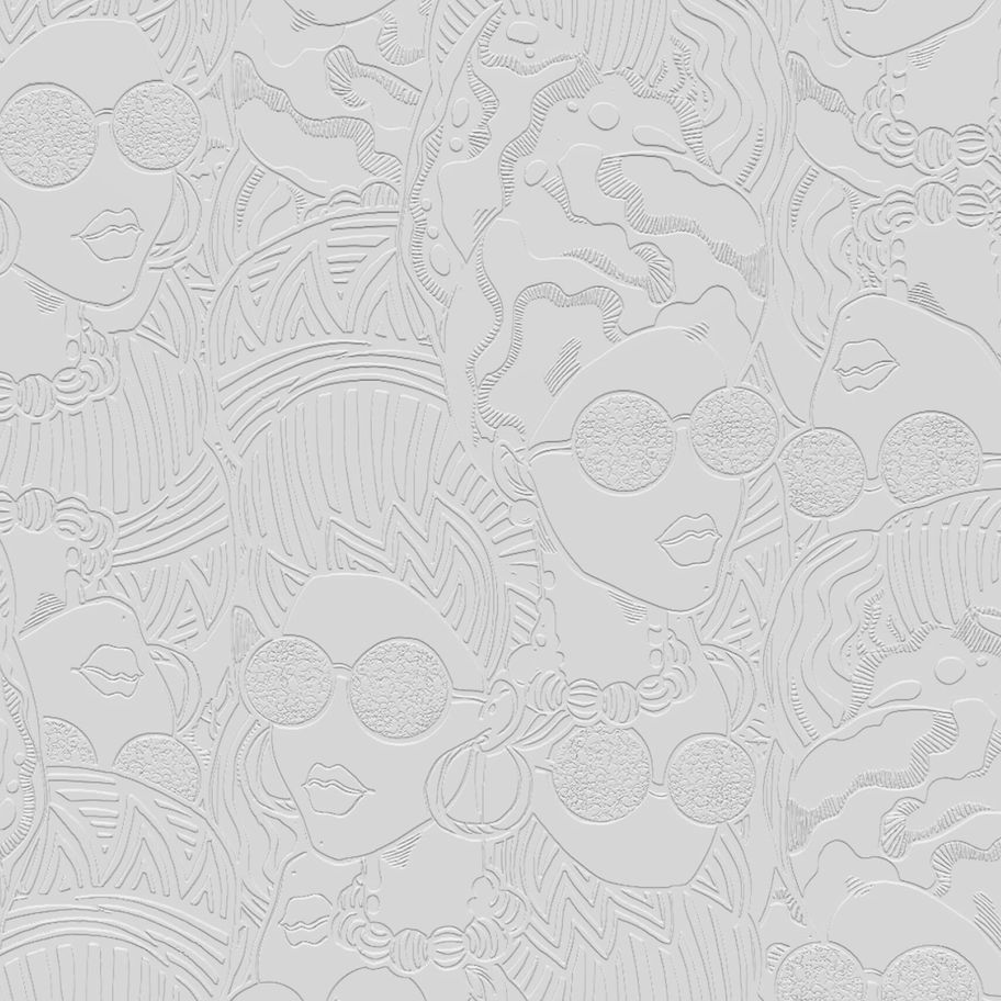 DP-0150 - Paintable wall décor with surface structure