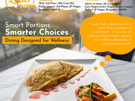Smart Portions, Smarter Choices: Dining Designed for Wellness