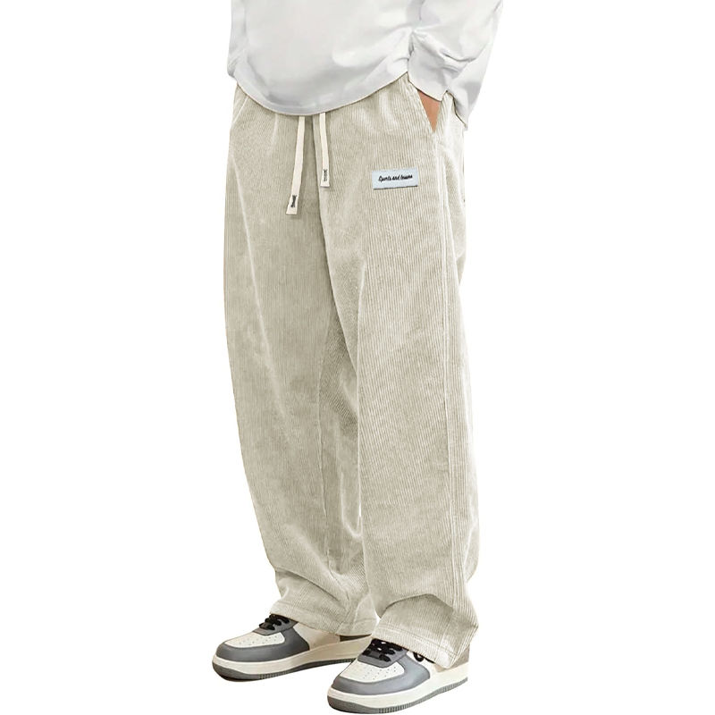 Thumbnail: Men’s Loose-Fit Corduroy Trousers