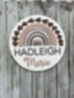 Thumbnail: Boho nursery rainbow sign