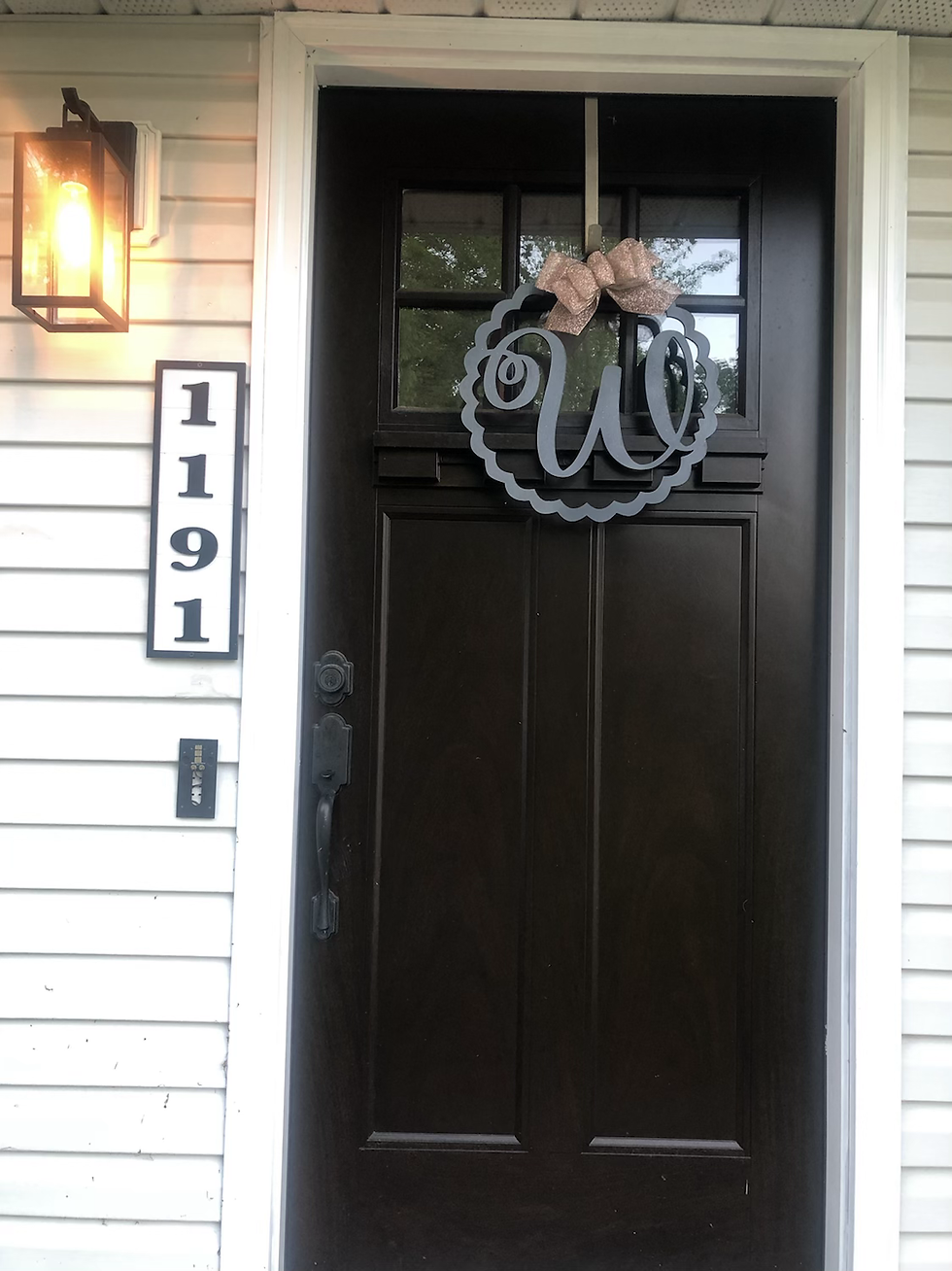 Thumbnail: Front Door single letter sign (18” )