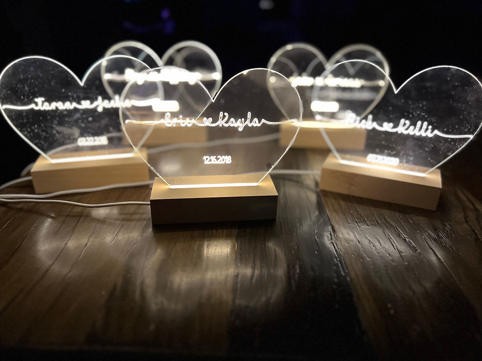 Thumbnail: Acrylic heart light up signs