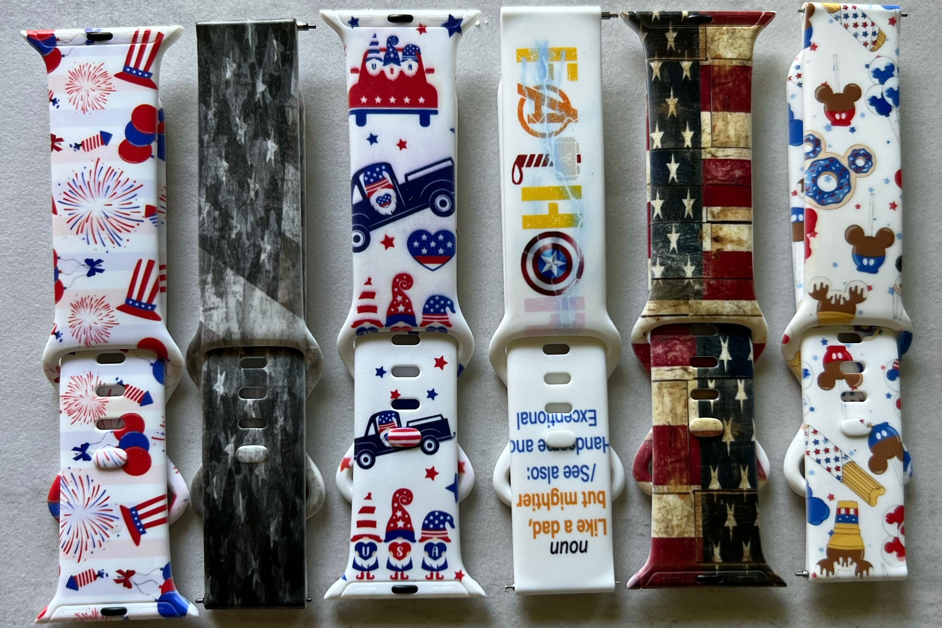 Patriotic watch bands