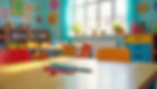A bright clolourful Preschool classroom