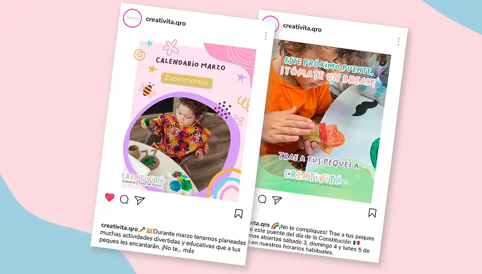Creativitá's Instagram posts