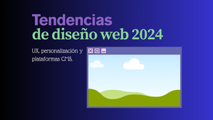 Banner que dice "Tendencias de diseño web 2024"