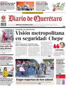 Miércoles 11 Marzo. Diario de Querétaro