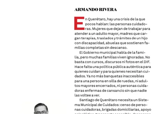 Jueves 18 junio. Armando Rivera