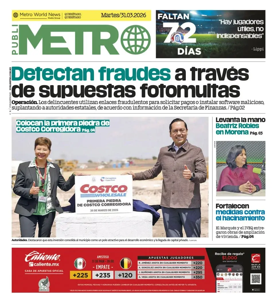 Martes 31 Marzo. Publi Metro