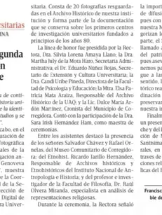 Lunes 8 junio. Letras Universitarias