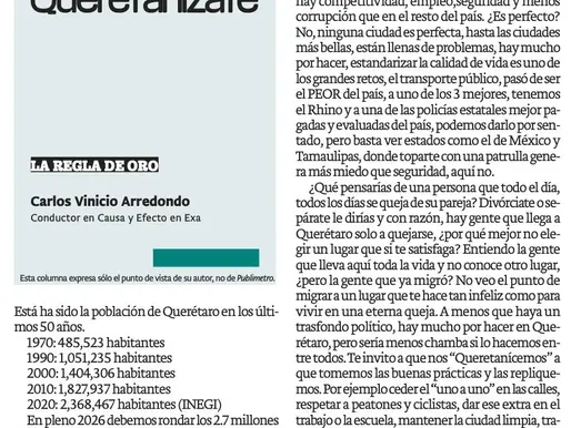 Jueves 18 junio. Carlos Vinicio Arredondo