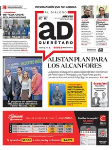 Jueves 3 septiembre. AD Querétaro