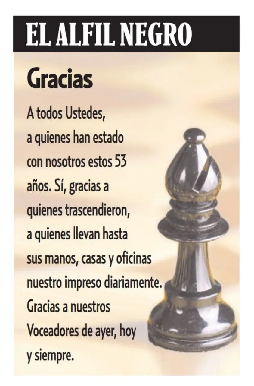 Miércoles 8 Abril. El Alfil Negro