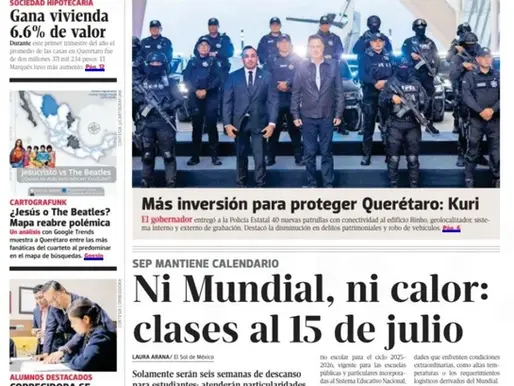 Martes 12 Mayo. Diario de Querétaro