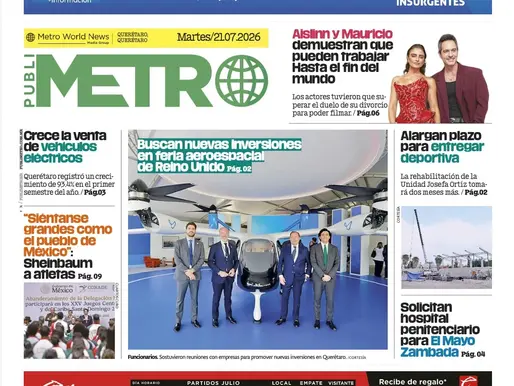 Martes 21 julio. Publi Metro