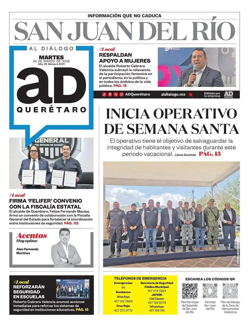 Martes 24 Marzo. AD San Juan del Río