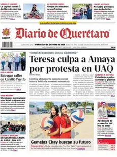 Viernes 30 octubre. Diario de Querétaro