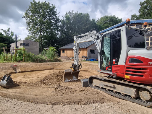 Graafmachine aan het werk