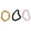 Thumbnail: Blissy Scrunchies - Black, Gold, Pink