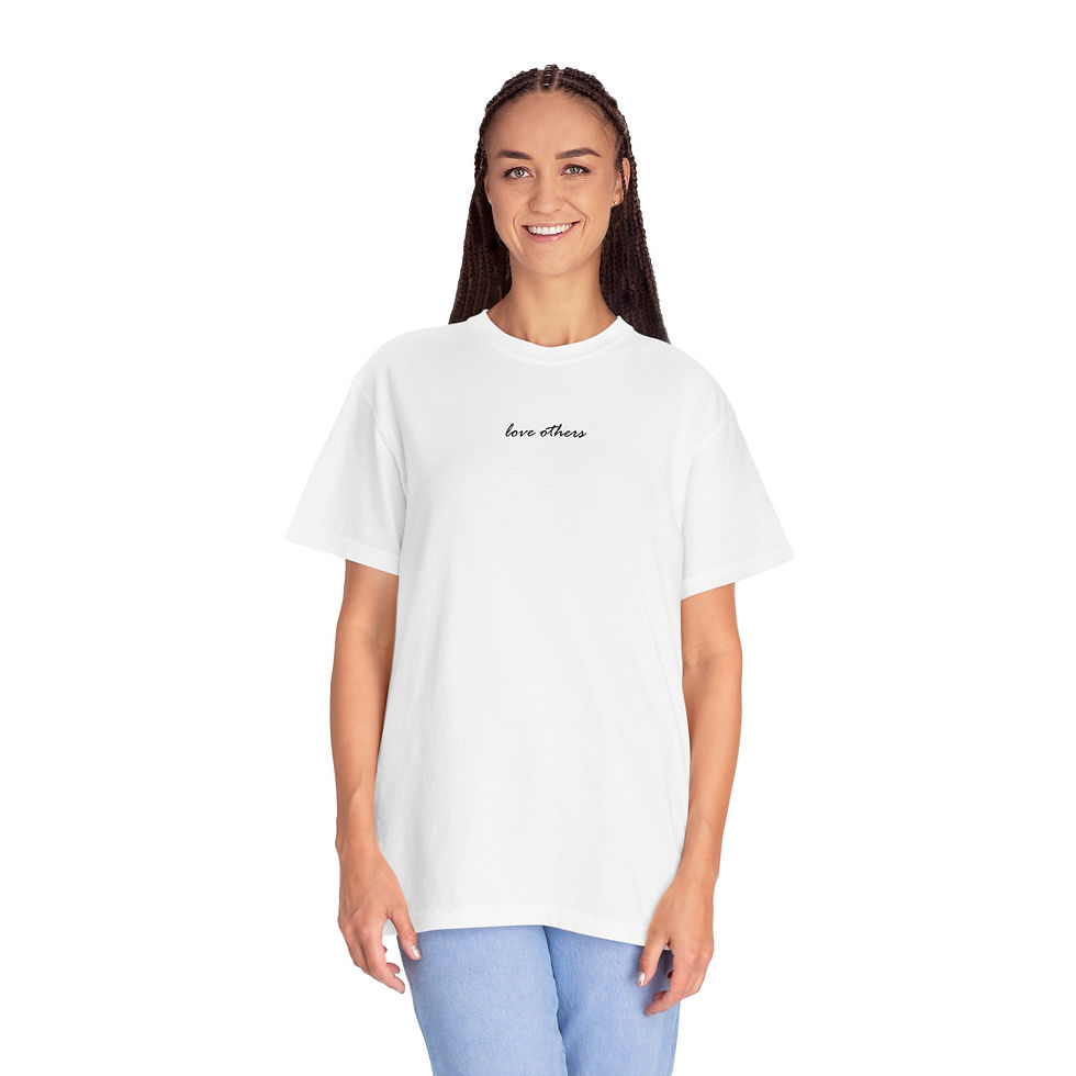 Thumbnail: 'Love Others' Minimalist Chest T-Shirt — Casual Everyday Tee