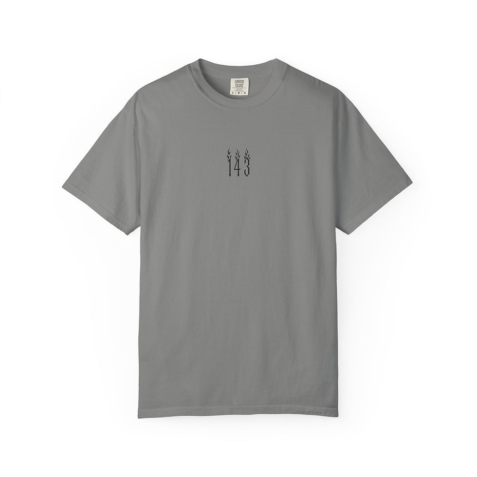 Thumbnail: Minimalist "143" Graphic T-Shirt — Small Chest Print, Casual Everyday Tee
